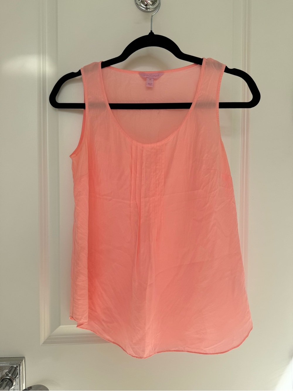 Lilly Pulitzer Lightweight Coral Pink Sleeveless Women's Top